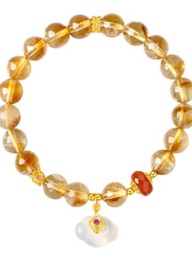 【生日礼物】周大生晶玛瑙手串