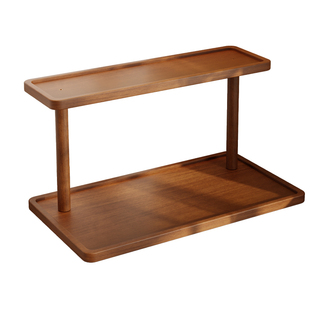 实木厨房窄边置物架家用台面收纳调料品多层靠墙省空间灶台分层架