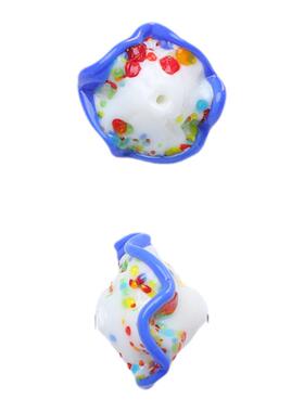 日式手作加彩琉璃裙边少女串珠