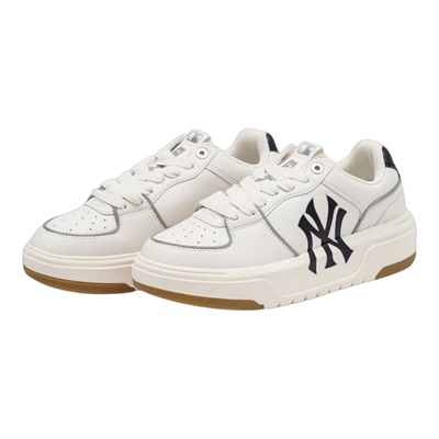 乐积运动 MLB CHUNKY LINER 黑白纽约洋基队厚底增高男女休闲板鞋