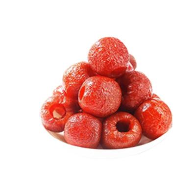 百草味空心山楂80gx5袋去核无核山楂球条干片卷果丹皮果脯零食