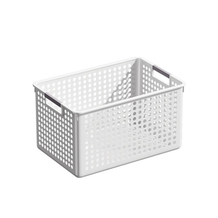 零食杂物收纳箱玩具整理筐家用塑料储物盒学生桌面长方形置物篮子