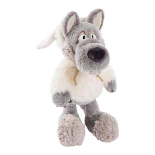 德国NICI正品经典款披着羊皮的小狼洛根咩咩羊公仔毛绒玩具伴手礼