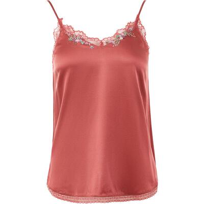 渔牌女装吊带背心2024新款女亲肤桑蚕丝真丝柔顺内搭上衣FGGA2402