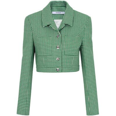 CALVINLUO千鸟格短西装外套