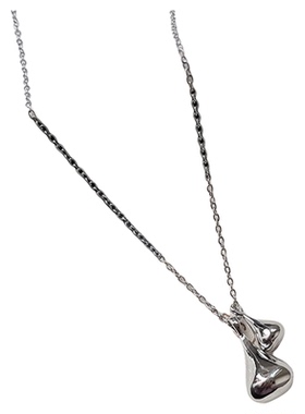 小众设计感双水滴吊坠项链小仙女