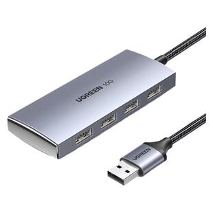 绿联USB3.2扩展器拓展坞集分线器延长线加长gen2高速hub转换插头多口接口10Gbps笔记本电脑台式转接头U盘硬盘