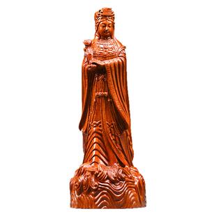 花梨木妈祖神像摆件家用供奉妈祖像海神天上圣像母实木雕刻工艺品