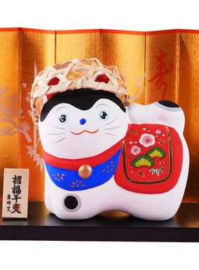 日本药师窑十二生肖狗陶瓷摆件