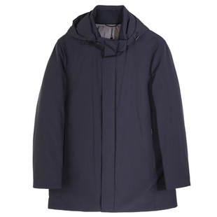 金利来商务男装可拆帽羽绒服中长款白鹅绒新款RDSH399B3405-95