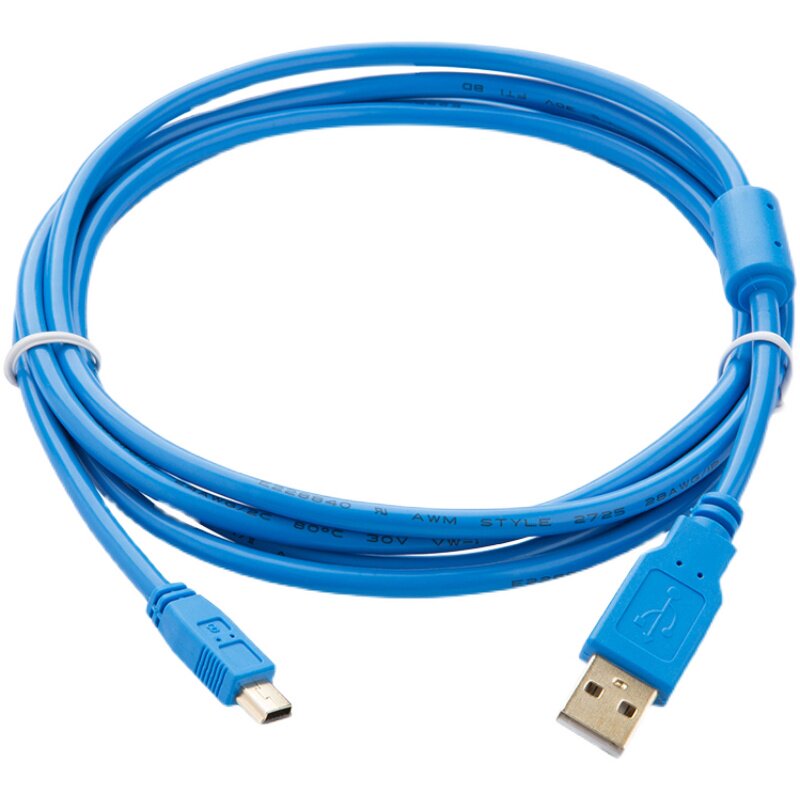 适用三菱Q系列松下汇川PLC威纶触摸屏编程电缆数据下载线usb-mini