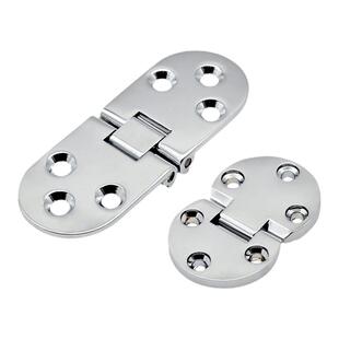 易旅合金圆头合页180度翻板铰链平面桌面折叠餐桌家具五金门活页