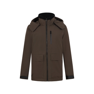 【品质鹅绒】珈仕达秋冬新品男士时尚羊羔毛领工装羽绒服