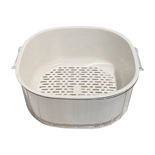 双层洗菜盆沥水篮新款厨房加厚洗菜篮子家用客厅茶几大容量水果盘