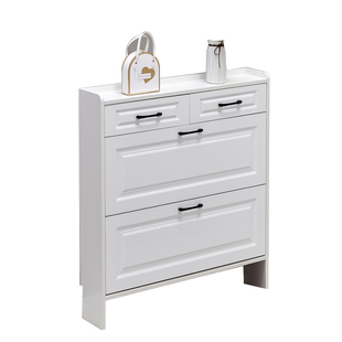 实木超薄鞋柜经济型家用门口新款玄关收纳窄入户爆款翻斗小型鞋架