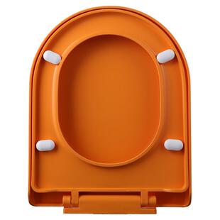 马桶盖子家用通用加厚马桶圈坐垫圈盖U型圆形卫生间坐便器盖彩色