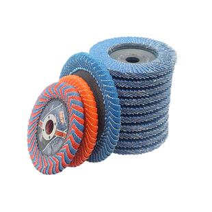 百叶片加厚打磨片百叶轮100不锈钢抛光片角磨机平面砂布轮千叶轮