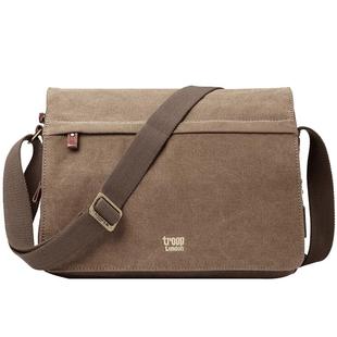 Troop斜挎包男士休闲男包单肩包男款简约男式背包帆布包横款新款