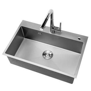 九牧水槽纳米钛日式收纳槽双层滤渣篮多功用日式水槽抗菌台盆套装