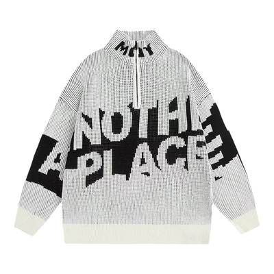 【限时优惠】半拉链高领毛衣