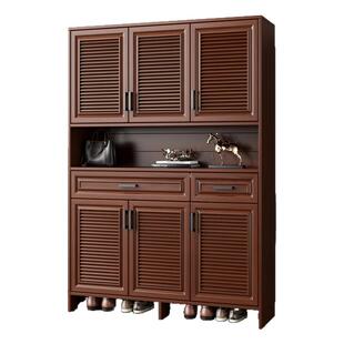 全铝合金鞋柜家用门口门厅玄关柜别墅庭院户外防水防晒阳台储物柜