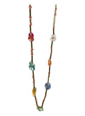 开春必入彩色花朵春夏串珠项链