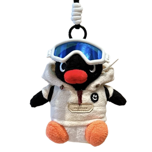 正版Pingu企鹅毛绒包包挂件创意玩偶公仔钥匙扣背包挂饰可爱装饰