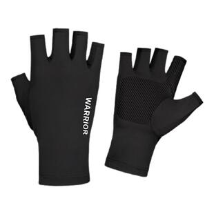 回力露半指冰丝防晒手套男士夏季户外钓鱼防紫外线半截手套女开车