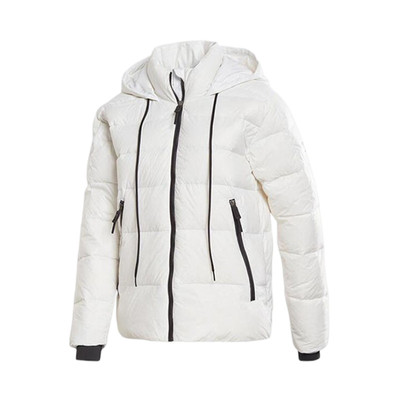 锐步女子时尚连帽保暖运动羽绒服