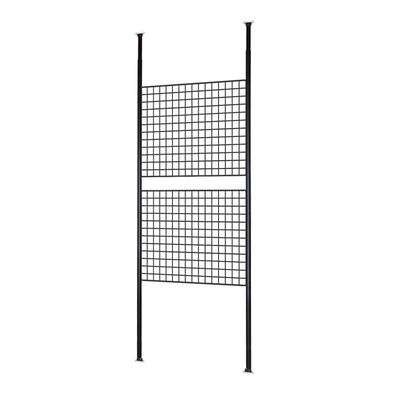 顶天立地屏风宿舍隔断伸缩置物架