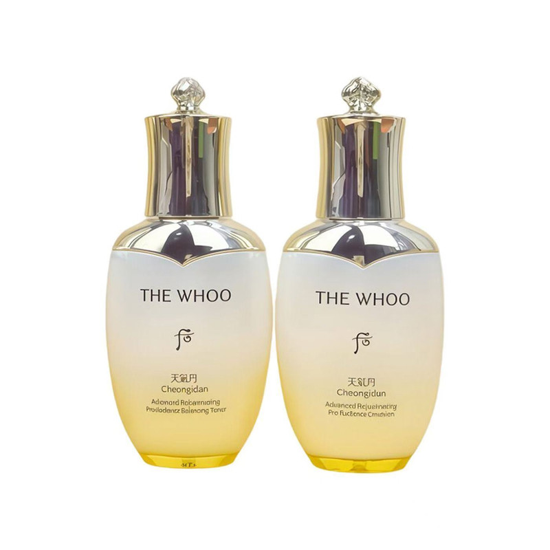 whoo后天气丹光耀焕活紧颜套装 pro新中样花献滋养水/乳2件套50ml