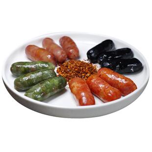 豪大根正宗鲜肉四彩烤肠烤肉店韩式多彩彩虹小肉肠四种口味组合装