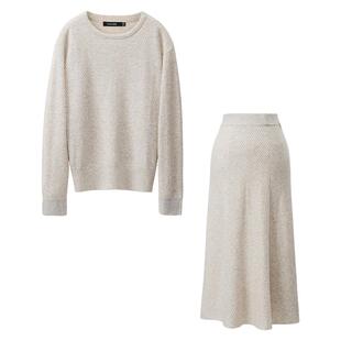 颜域毛衣羊毛一整套针织半身裙套装女2025新款冬季休闲气质两件套