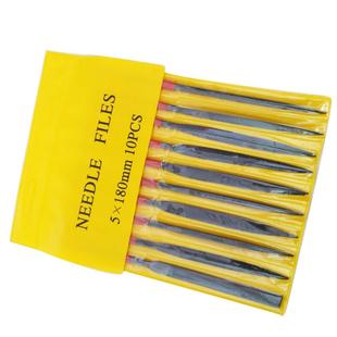 什锦锉刀套装10件套小锉刀单支迷你扁平钢锉打磨金属超细木工挫刀