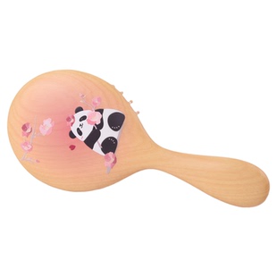 谭木匠正品熊猫系列护发按摩气囊梳 桃花滚滚 家用创意可爱礼物