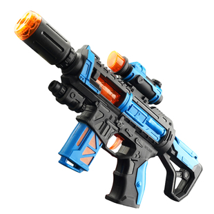 儿童喷雾玩具枪男孩仿真狙击电动振动伸缩机关冲锋枪模型宝宝礼物