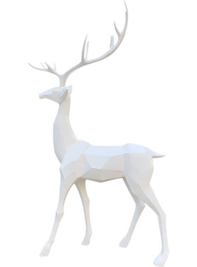 园林几何麋鹿大型商场美陈装饰