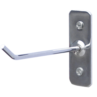 上墙挂钩展示饰品钉墙钩手机配件直挂钩螺丝加粗木板货架镀铬挂钩