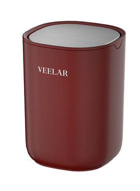 VEELAR桌面垃圾桶家用带盖迷你高颜值卧室餐桌客厅小号台面新款