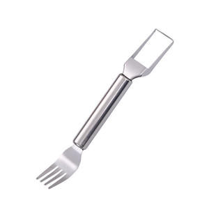 不锈钢双头西瓜切刀叉子水果叉多功能西瓜果肉切块神器水果分割器