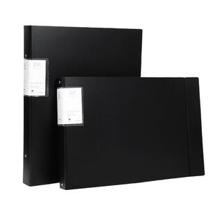 A3/8K活页文件夹资料册横竖款试卷夹美术画夹素描作品透明收纳册