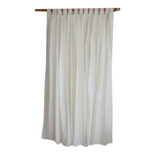 外贸 窗帘成品麻布隔断透光不透人阳台客厅卧室半遮光白色可定制