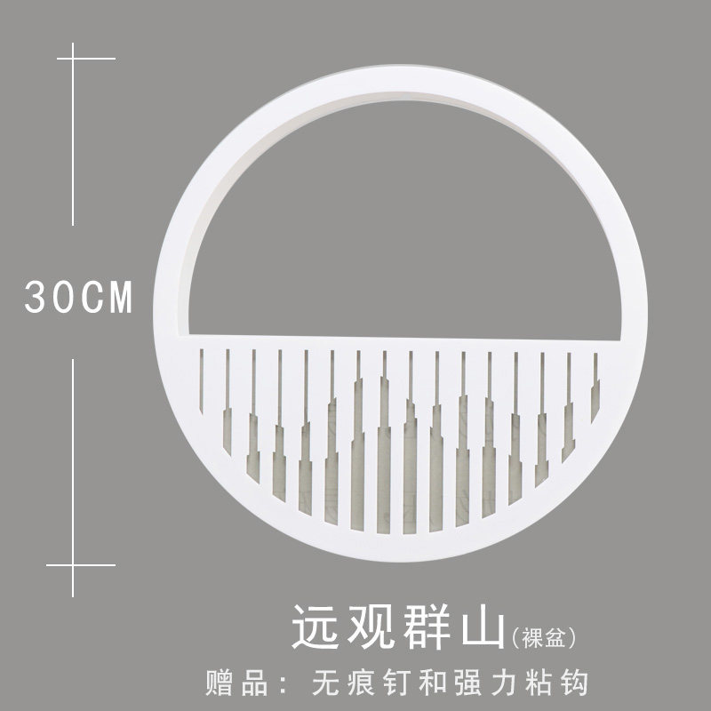 新中式创意壁挂花盆墙壁装饰挂件悬挂花篮植物壁挂墙面装饰花器i.