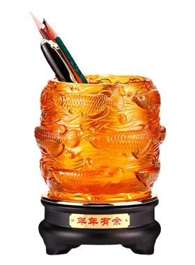 金龙鱼琉璃工艺礼品送老师生日