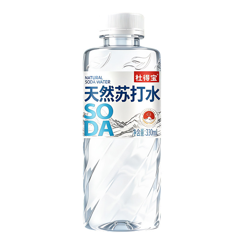 【买一送一】天然苏打水整箱24瓶*330ml弱碱性PH8.5无糖无汽0脂肪