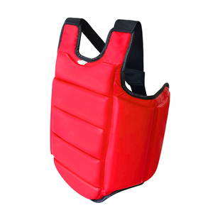 空手道护胸散打搏击加厚成人跆拳道儿童训练弹性护具双面可穿护甲