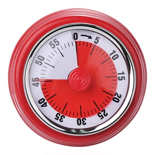 德国家用计时器不锈钢厨房煮饭提醒器磁吸可视化烘焙工具新秒针