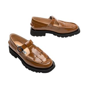 【2件8折】Toomanyshoes女鞋拍卖会罗马凉鞋美拉德风厚底乐福鞋