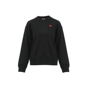 【自营】KENZO新品纯色海棠花徽标女士棉质宽松休闲圆领套头卫衣