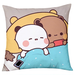 一二布布抱枕情侣可爱卡通沙发靠垫学生创意靠枕定制枕头玩偶礼物